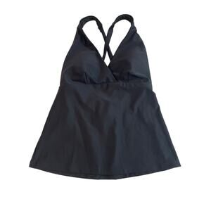 LINEA AQUA Sample Padded Tankini Top Black Women’s S NWOT